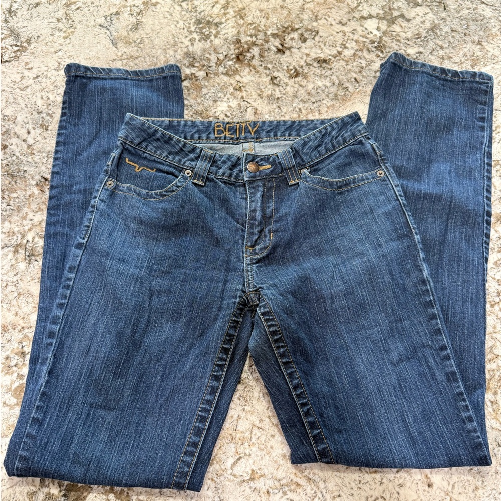 Kimes Ranch Betty Straight Leg Blue Jeans